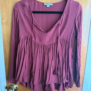 American Eagle Outfitters Plum Tunic Top